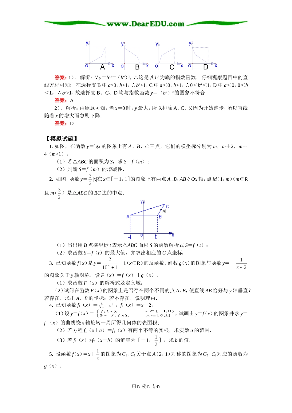 高二数学函数的图像苏教版知识精讲_第3页