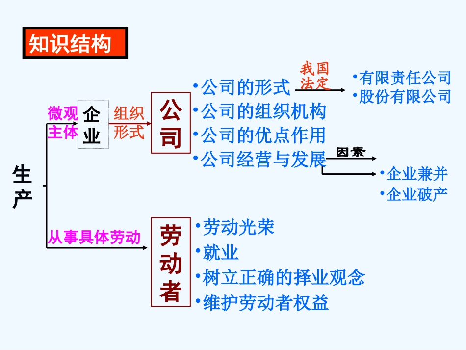 【学海导航】湖南省2011届高考政治第一轮总复习 第二单元第五课第一课时公司的经营课件 新人教版必修1_第3页
