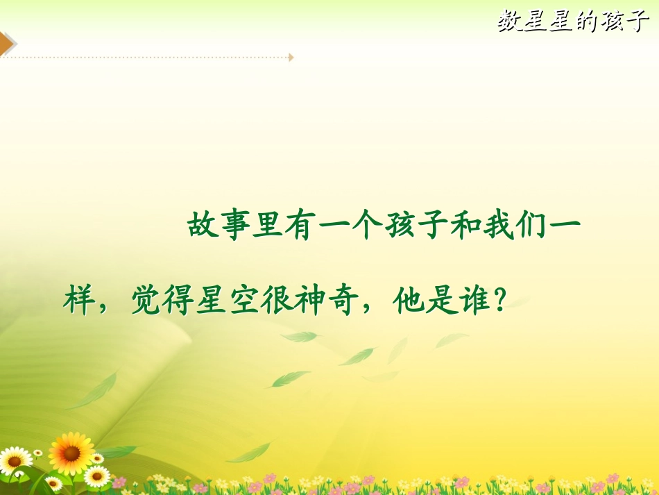《数星星的孩子》教学课件1_第3页