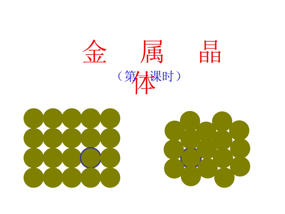 《金属晶体》课件1_第1页