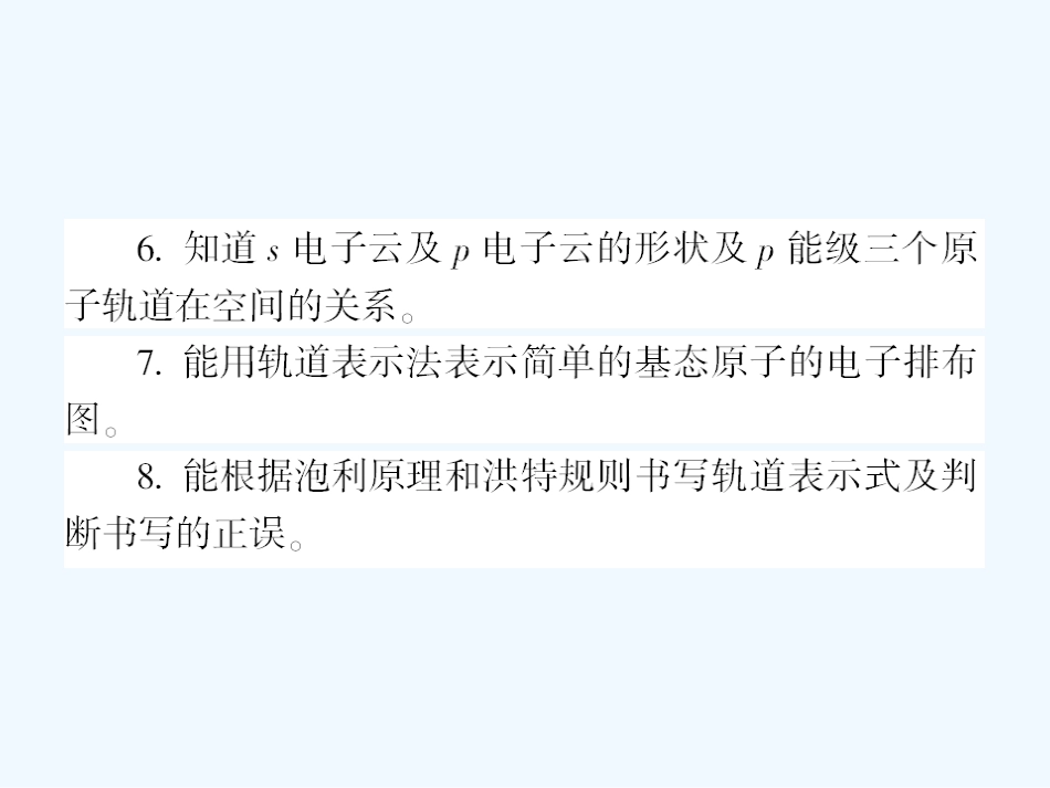 【成才之路】新课标高中人教版化学选修三第一章  原子结构与性质第一节  原子结构原子结构第二课时  能量最低原理、基态与激发态、光谱、电子云与原子轨道_第3页