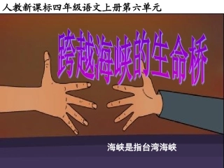 《跨越海峡的生命桥》教学课件1