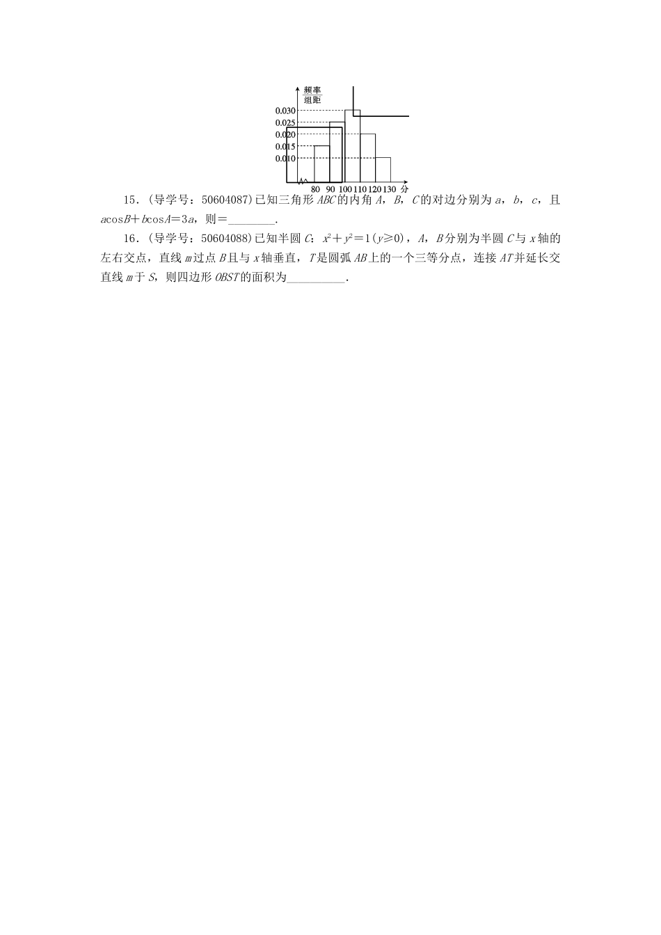 高考数学二轮复习 闯关导练 小题训练多抢分（二）理-人教版高三全册数学试题_第3页