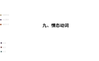 【全程方略+语法攻略】2014年中考语法专项复习课件：情态动词（含2013年中考真题，22张PPT）