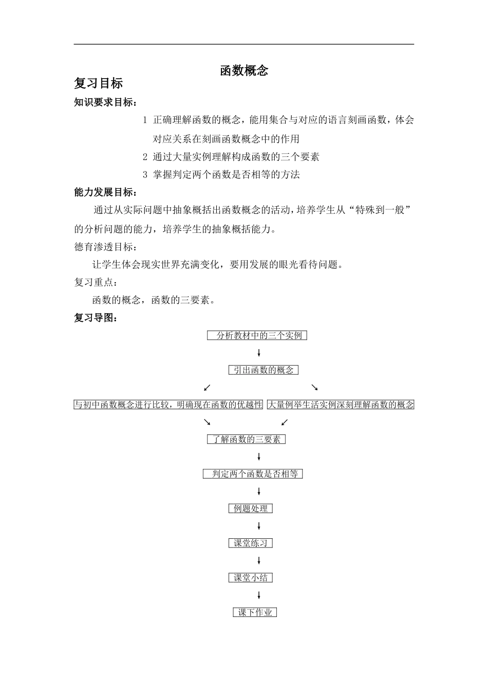 高中数学一轮复习函数概念_第1页