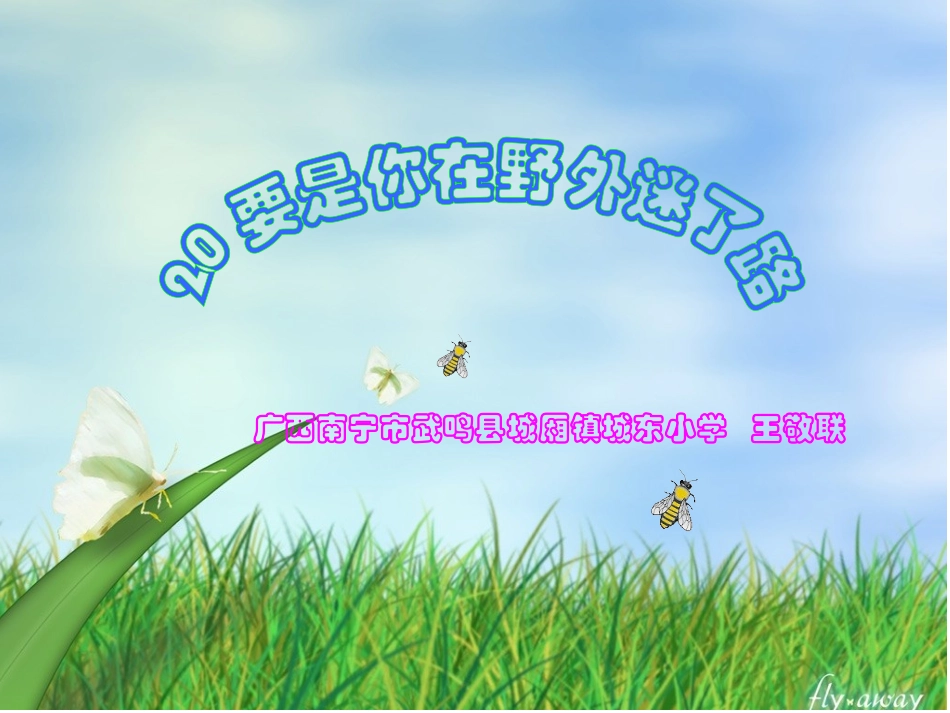 《要是你在野外迷了路》_第1页