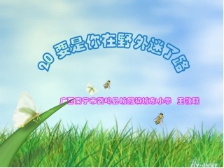 《要是你在野外迷了路》