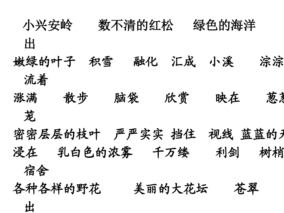 《美丽的小兴安岭》PPT课件(修改版)_第2页