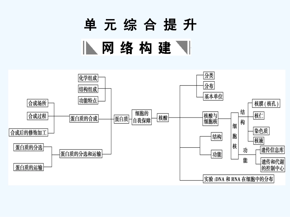 【创新设计】2011届高考生物一轮复习 第2单元 2-2单元综合提升课件 中国版必修1_第1页