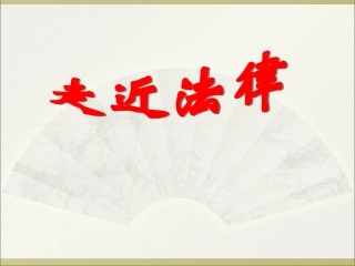 《走近法律》课件4