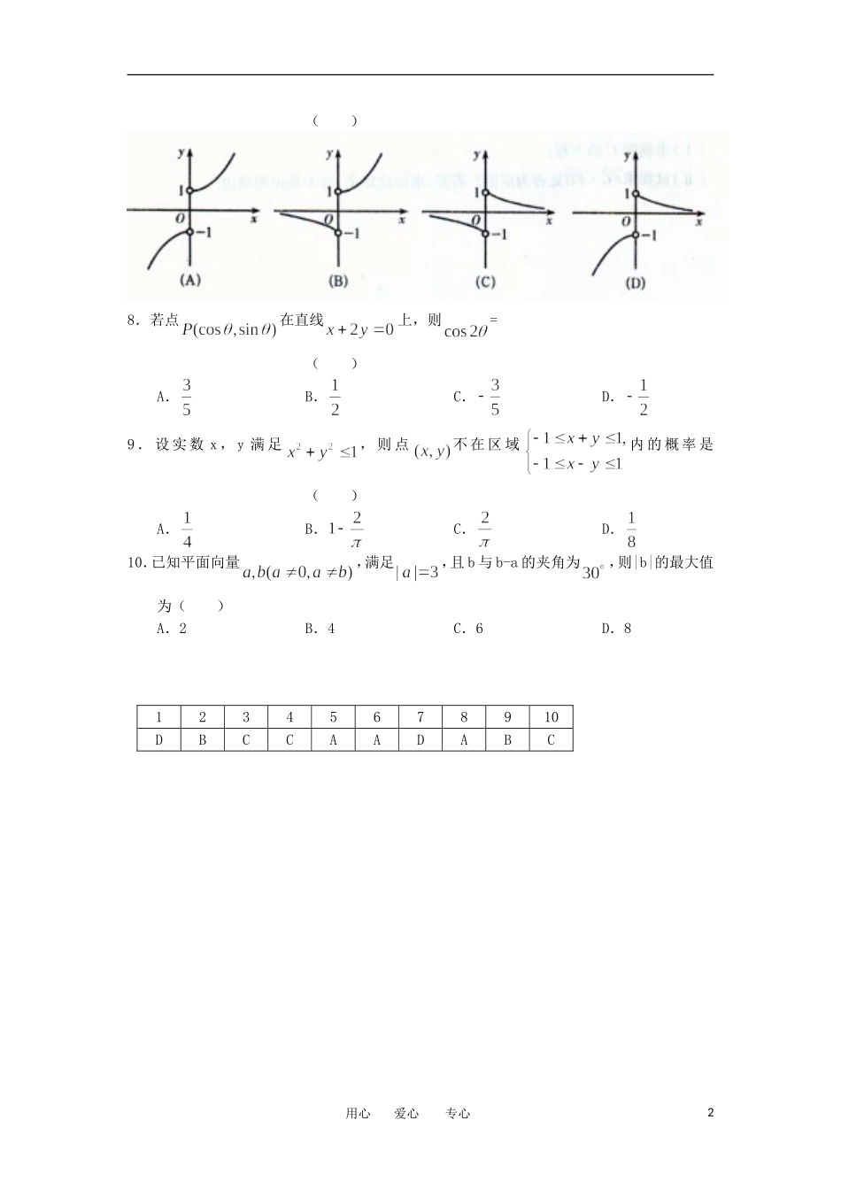 高考数学冲刺复习 精练25_第2页
