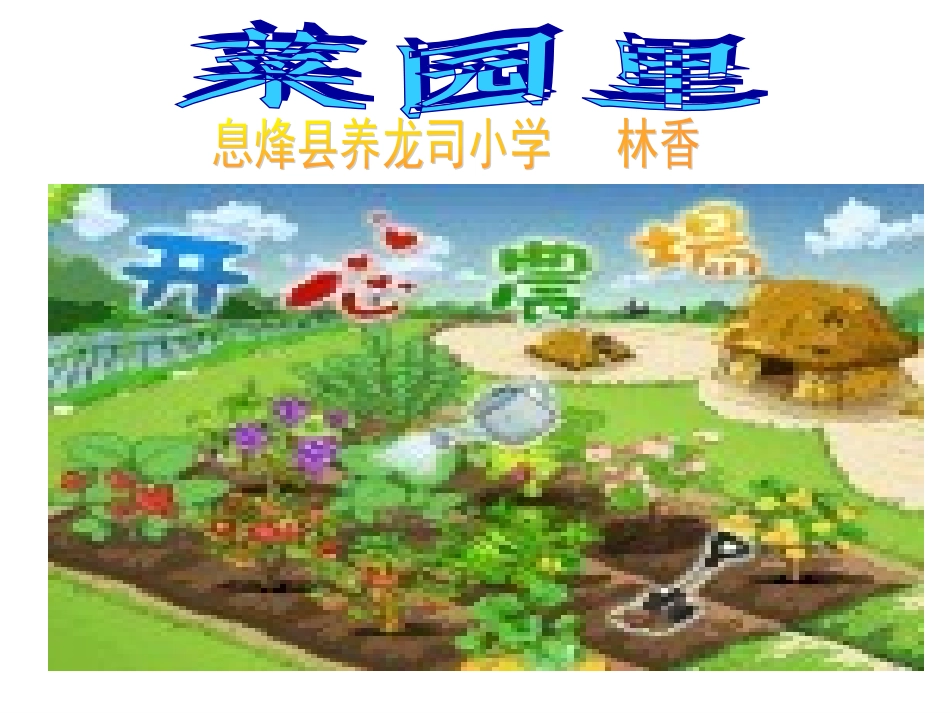 《菜园里》教学设计_第1页