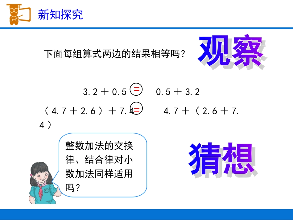 《整数加法运算定律推广到小数》教学课件_第3页
