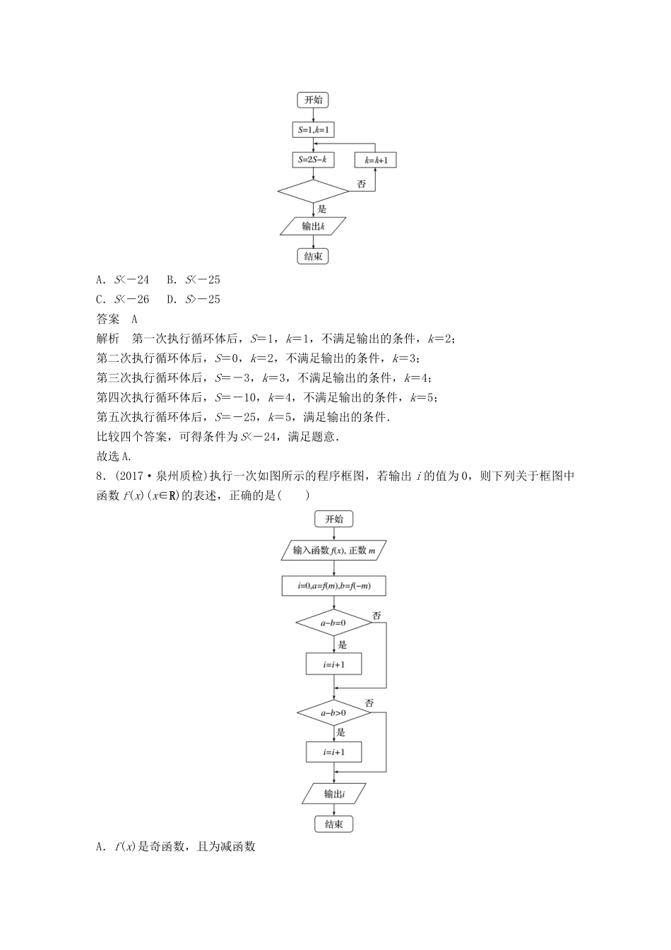 高考数学二轮复习（高考22题）124分项练14 算法与复数 文-人教版高三全册数学试题_第3页