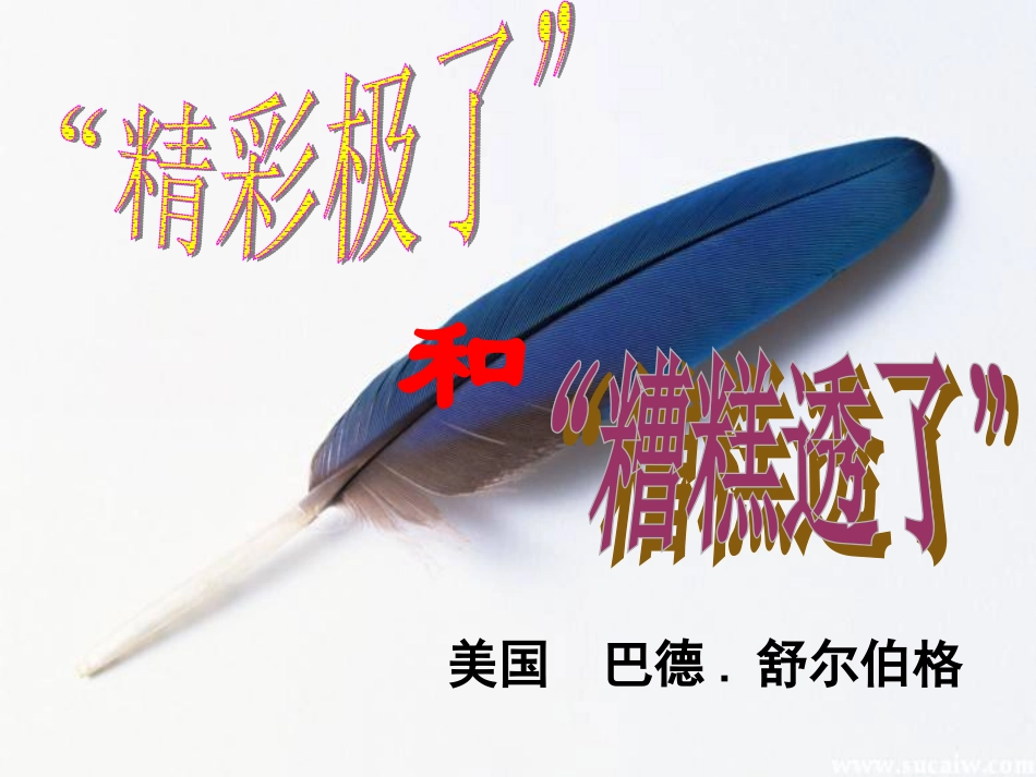 《精彩极了和糟糕透了》教学课件 (3)_第2页