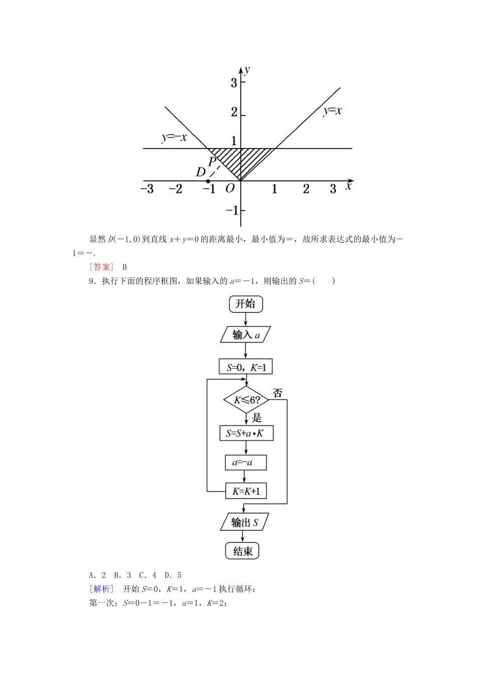 高考数学二轮复习 二、小题专项，限时突破 限时标准练3 理-人教版高三全册数学试题_第3页