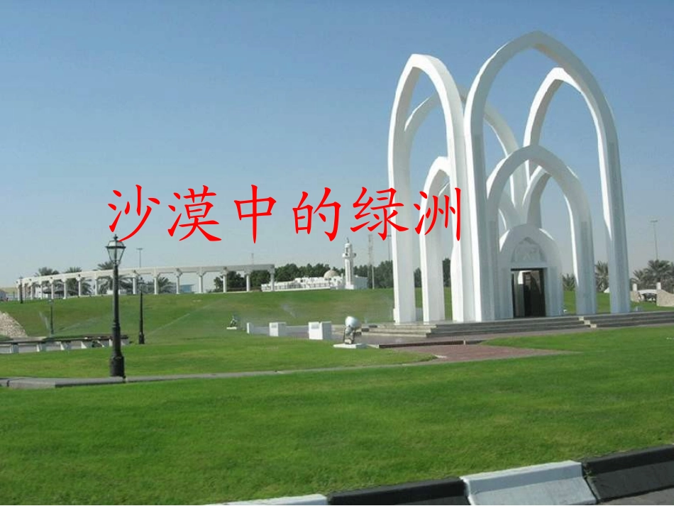 《沙漠中的绿洲》课件2_第2页