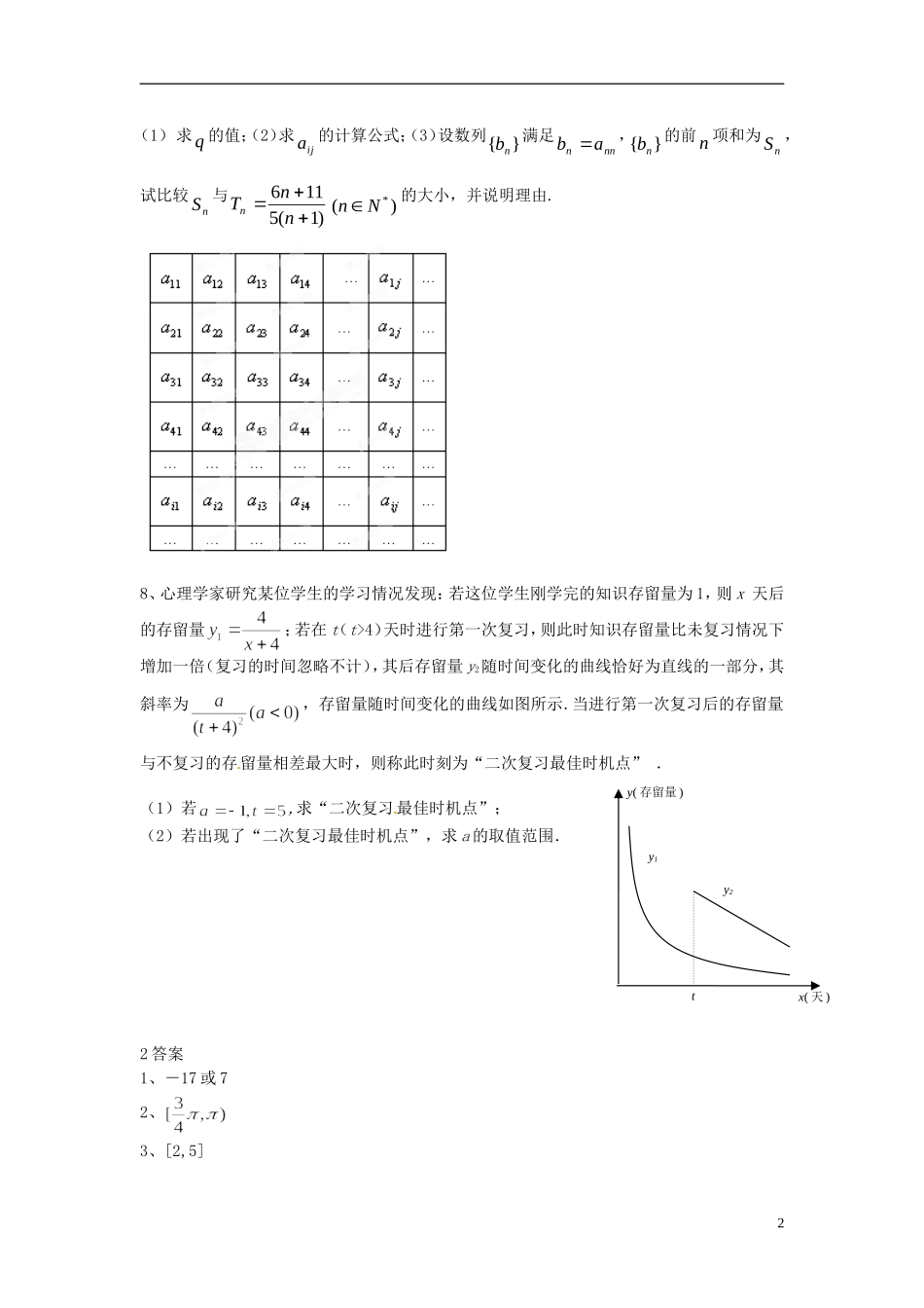 江苏省昆山震川高级中学高三数学作业2 苏科版_第2页