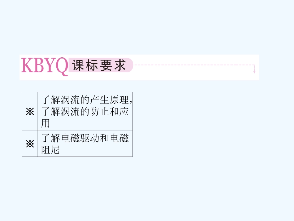 【成才之路】高中物理 第四章 电磁感应第七节  涡流电磁阻尼和电磁驱动课件 新人教版选修3_第2页