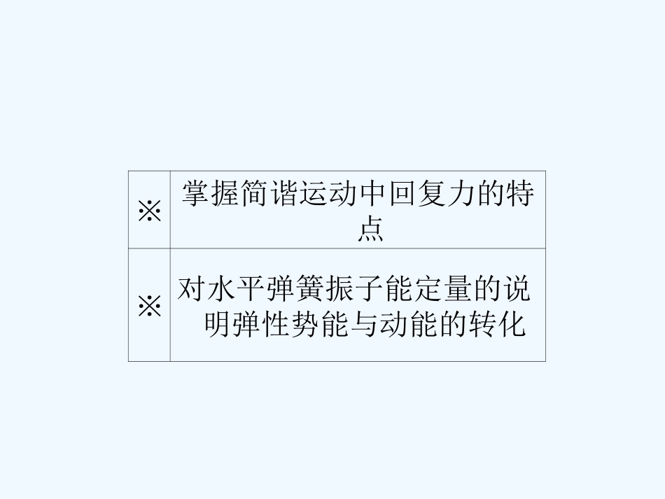 【成才之路】高中物理 第十一章  机械振动 第三节  简谐运动的回复力和能量学案课件 新人教版选修3-4_第3页