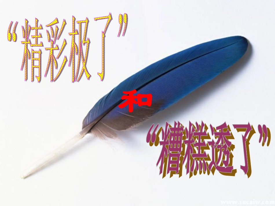 《精彩极了和糟糕透了》教学课件 (2)_第3页