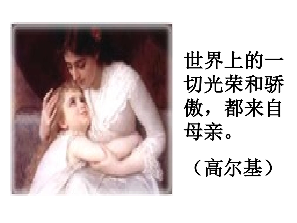 《我的母亲》课件_第1页