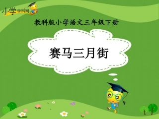 《赛马三月街》课件