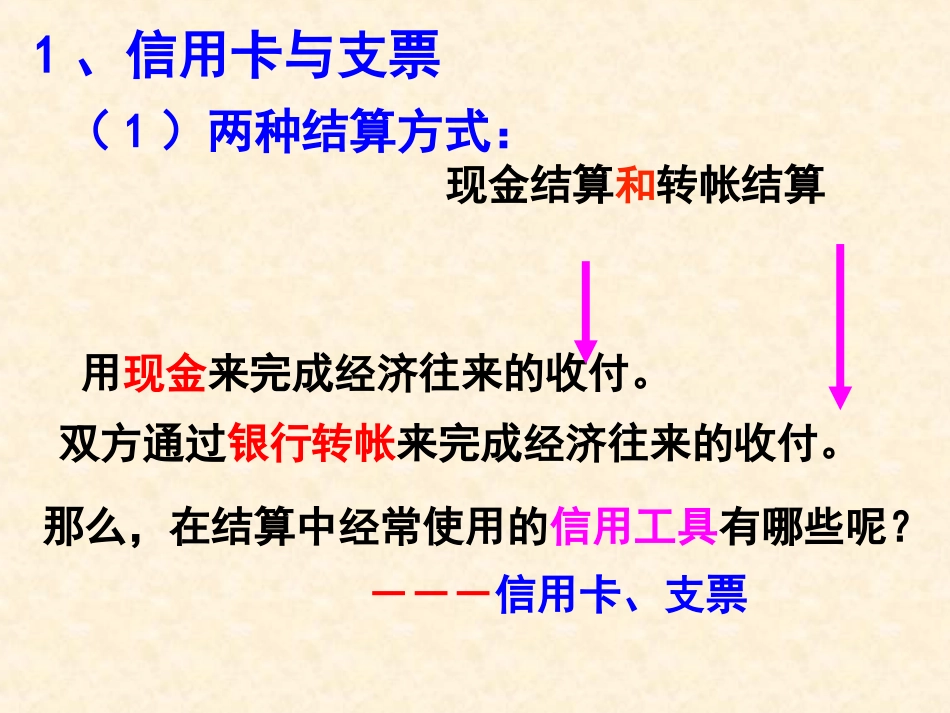 【政治】12《信用卡、支票和外汇》课件1（人教版必修1）_第3页