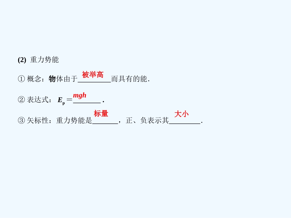 【创新设计】2011届高考物理一轮复习 第5章 第3课时 机械能守恒定律 能的转化和守恒定律课件 人教大纲版_第3页