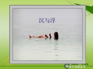 《沉与浮》课件2（教科版八年级下）