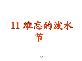 《难忘的泼水节》课件 (2)