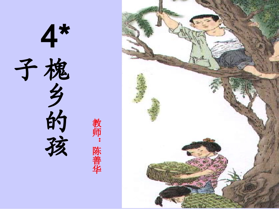 《槐乡的孩子》课件 (2)_第1页