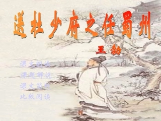 《送杜少府之任蜀州》课件