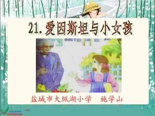 《爱因斯坦和小女孩》PPT课件00