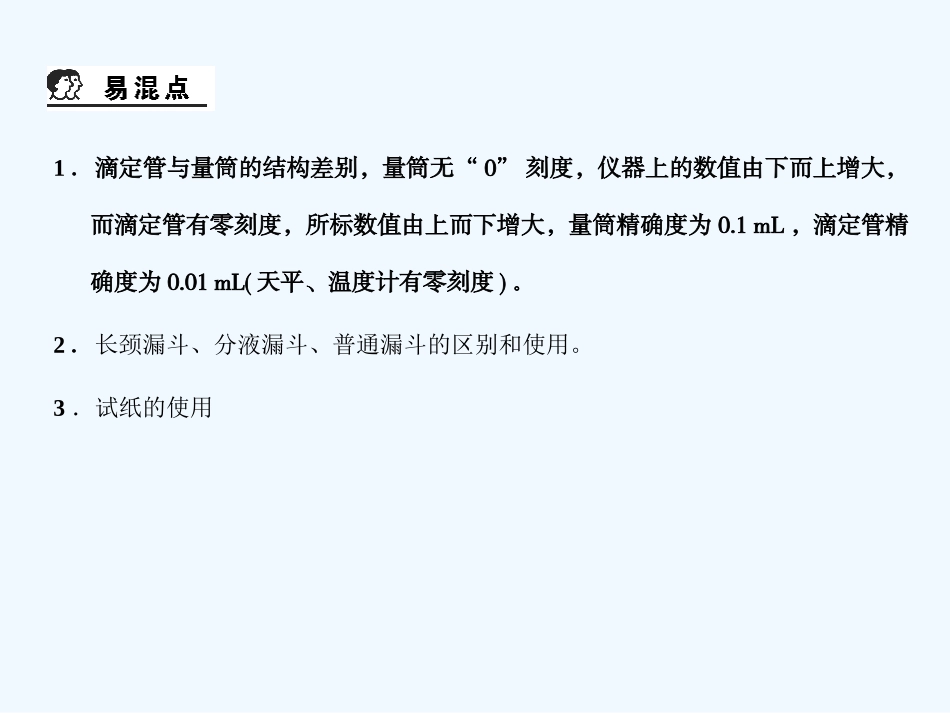 【大纲版创新设计】2011届高考化学一轮复习 第11章 化学实验基础课件 新人教版_第2页