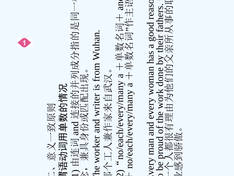 【陕西专版】《金版新学案》2011高三英语一轮 语法专题1课件 外研版选修6_第3页