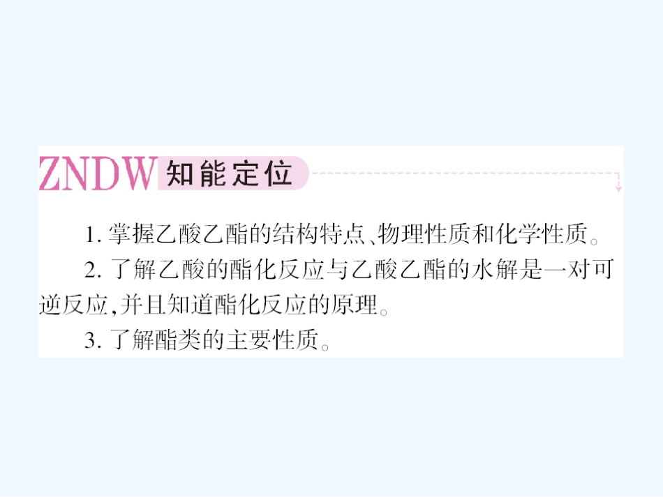 【成才之路】高中化学 第三章  烃的含氧衍生物 第三节 羧酸  酯第2课时 酯课件 新人教版选修5_第2页