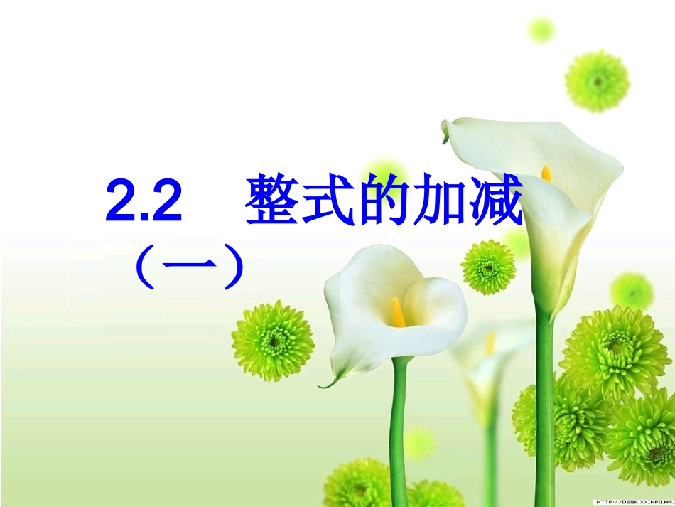 《整式的加减》第一课时参考课件2_第1页