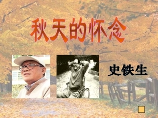 《秋天的怀念》课件(3)