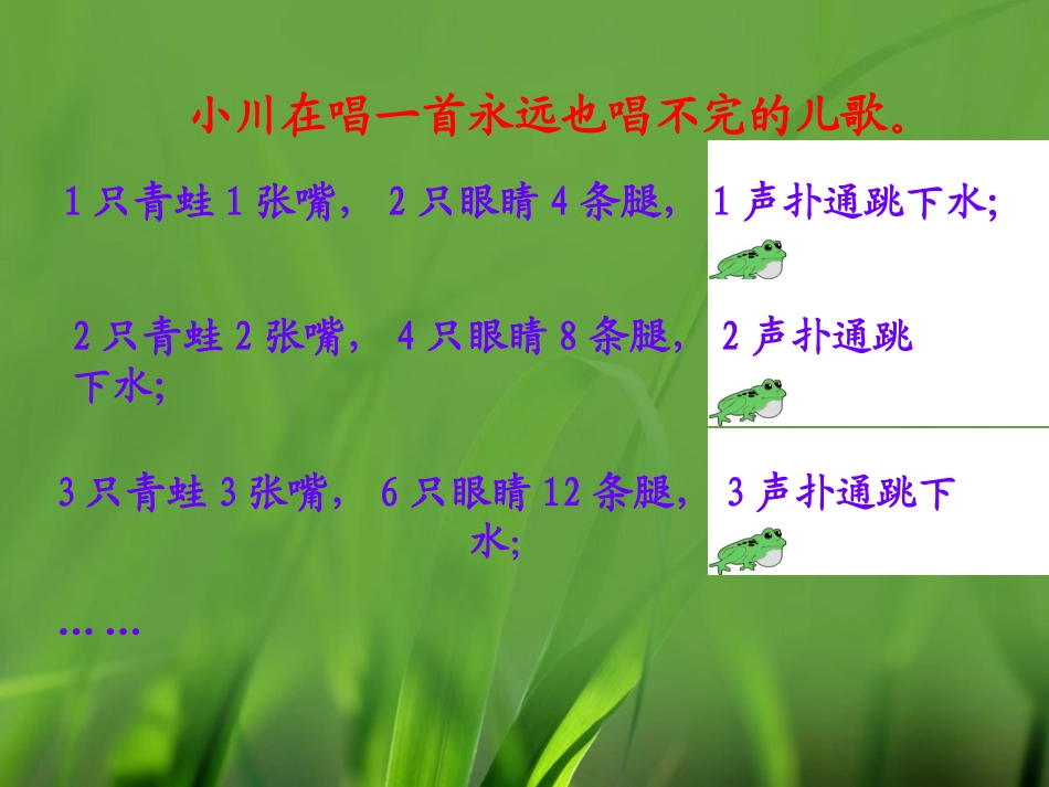 《用字母表示数和数量关系（例1、例2）》教学课件_第2页