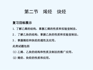 【大纲版创新设计】2011届高考化学一轮复习 第2节 烯烃 炔烃课件 新人教版