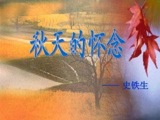 《秋天的怀念》教学课件[1]