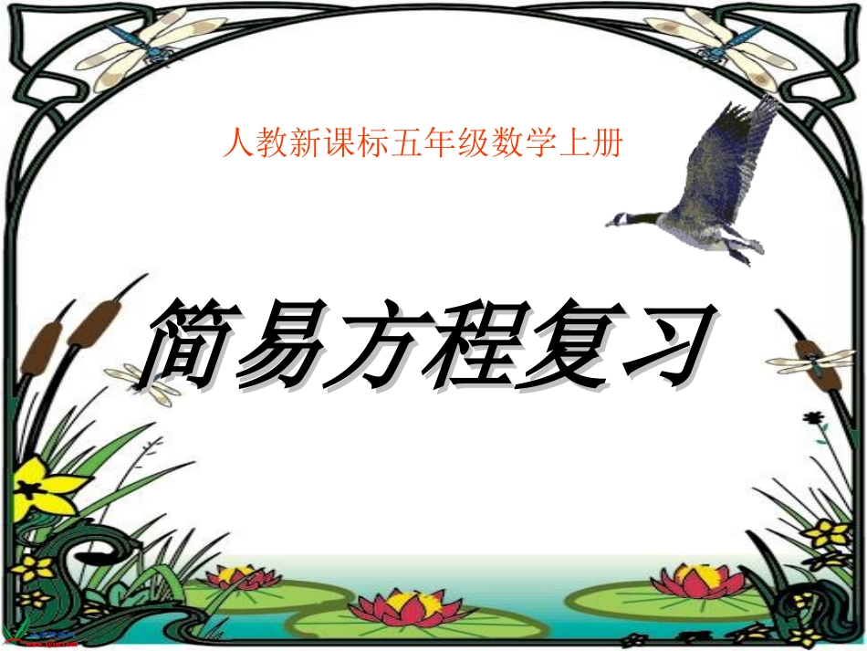 《简易方程复习》PPT课件_第1页