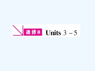 【安徽专版】《金版新学案》2011高三英语一轮课件 新人教版选修8-3