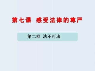 《法不可违》课件