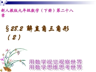 《解直角三角形应用举例》课件03