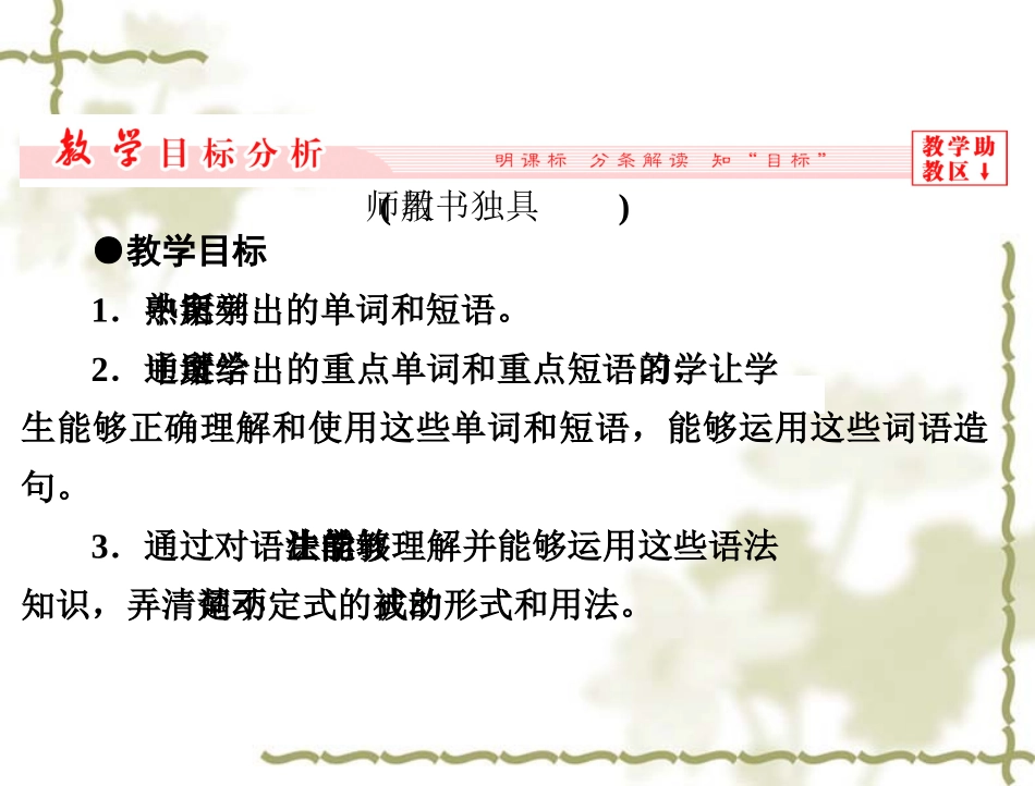 【人教版】高中英语选修七：Unit2Period3LearningaboutLanguage课件_第2页