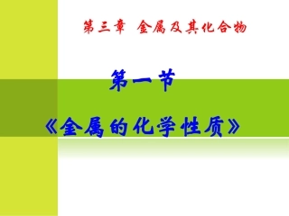 【化学】31《几种重要的金属》课件（新人教版-必修1）