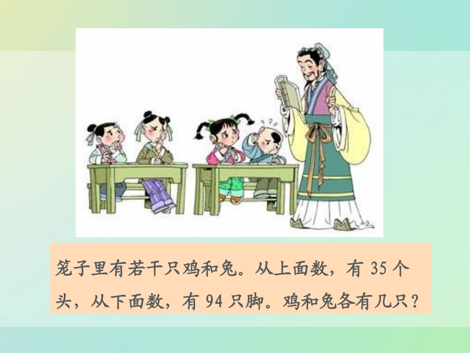 《鸡兔同笼》PPT课件1_第3页