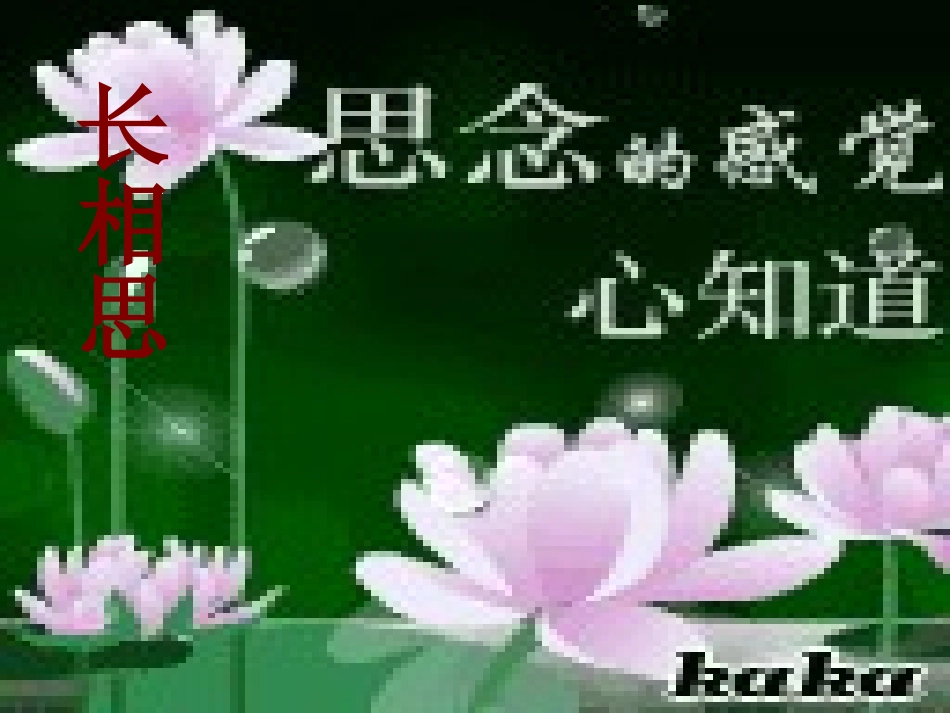 《长相思》课件制作_第1页
